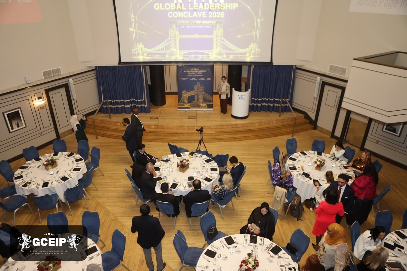 Delegates seated for the Global Business Conclave 2026 at the Victory Services Club, London